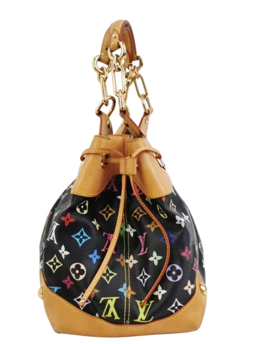 LOUIS VUITTON Ursula Black Murakami Multicolor Monogram Tote Bag COA LV Dust Bag - Picture 9 of 17